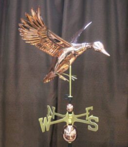 Flying Duck Copper Weathervane