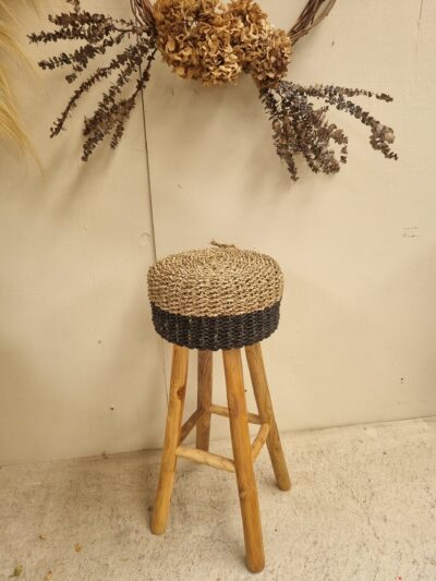 Rattan stool -Tall