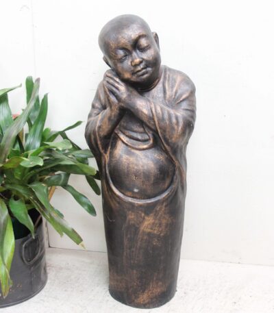 # 18 Standing Baby Buddha-black/gold.