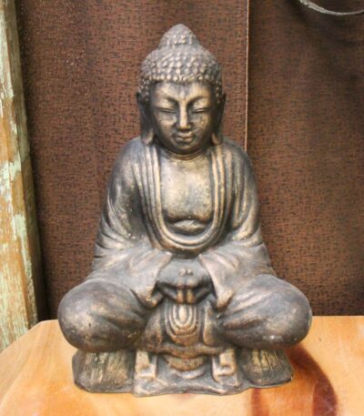 # 28 extra small. Sitting Buddha-black/gold.