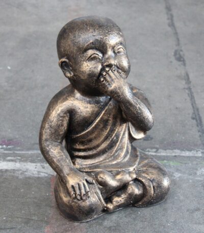 # 36 Baby Buddha's 'B' Black/Gold.