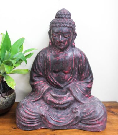 # 8 Meditation Buddha-small-black/red.