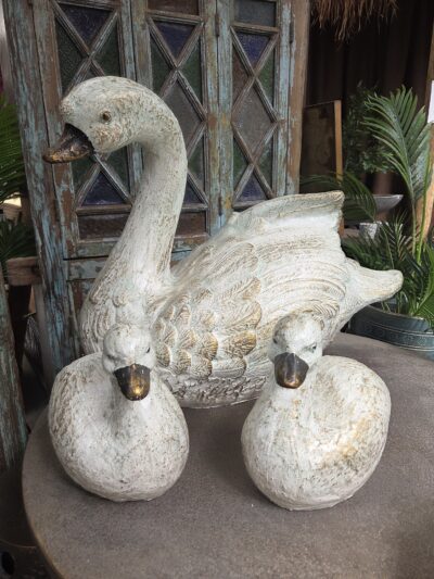 Ceramic Swans-set 3.