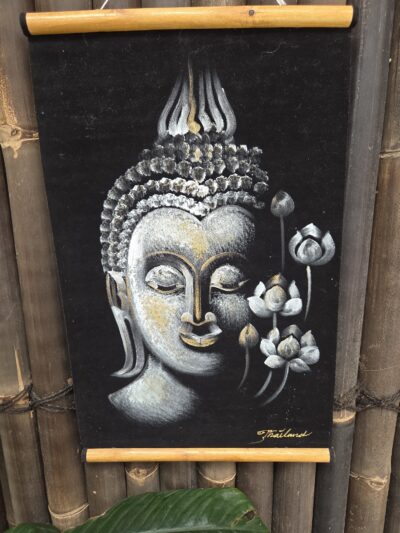 Velvet Scroll- Small Buddha Head.