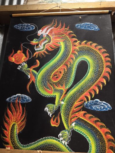 Velvet Scroll- Large Dragon.