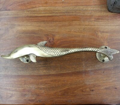 Brass Dolphin Handle.