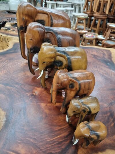 Wooden Elephants.
