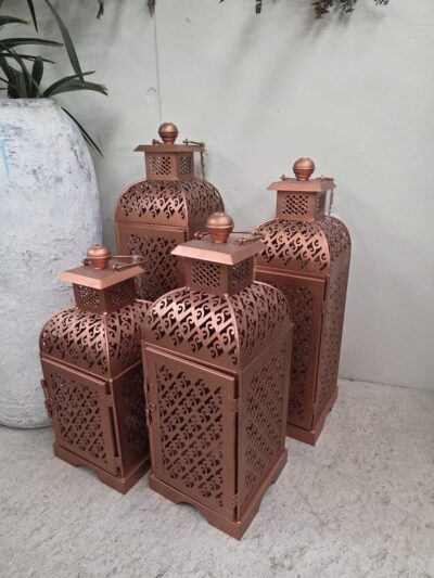 Lantern -Copper look. extra large