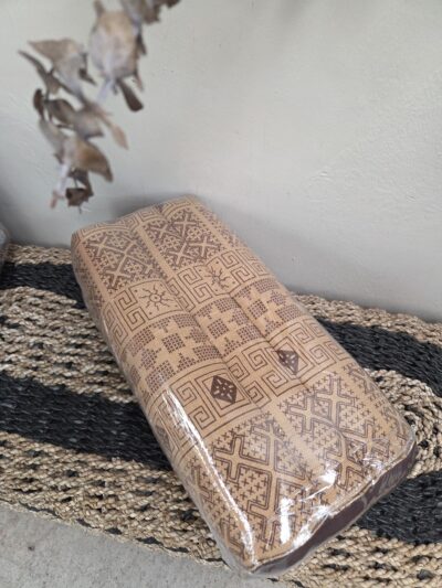 Oblong cushion. Fawn