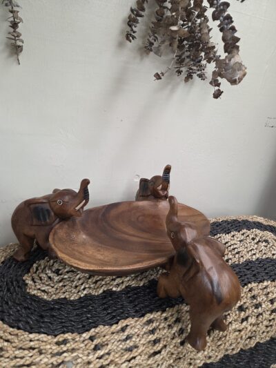 Mangowood Ele Tray- oval