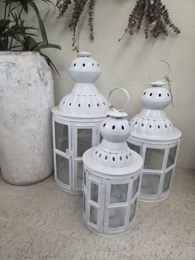 Lantern - Large white.