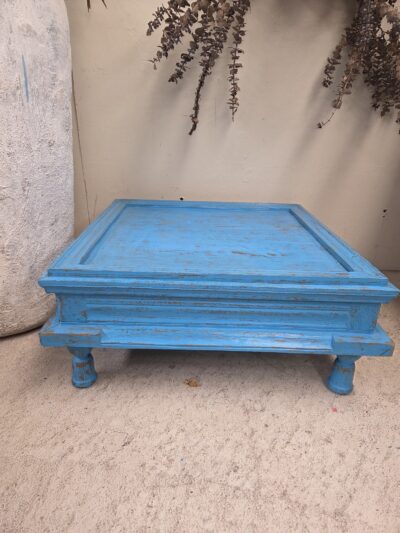 Small blue table