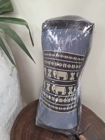 Neck cushion-Black/Grey Elephants