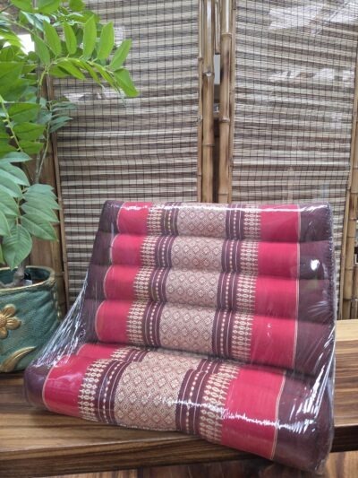 1 Fold Thai mattress-red/burgundy.