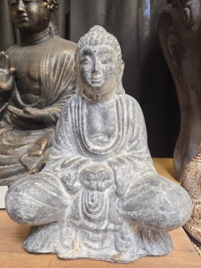 # 28 extra small. Sitting Buddha-grey.