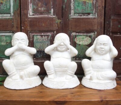 # 7 Set 3 Shaolin Buddha's-white.