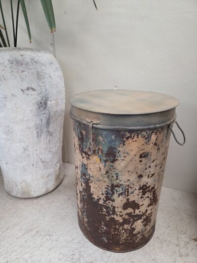 Coloured storage Tin.