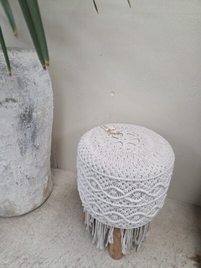 Macrame Stool #1.