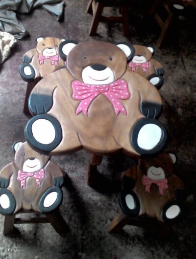 kids 5 pce set -Girl Teddy.