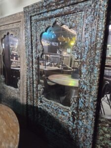 Large Mirror- Blue mottled.